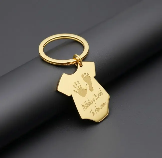 [X-LLAX-008DR-01] Llavero estilo mameluco ac. Inox. 30mm (Dorado)