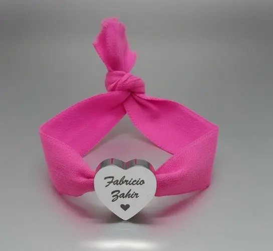 Pulsera elastica con Encanto corazon 15mm