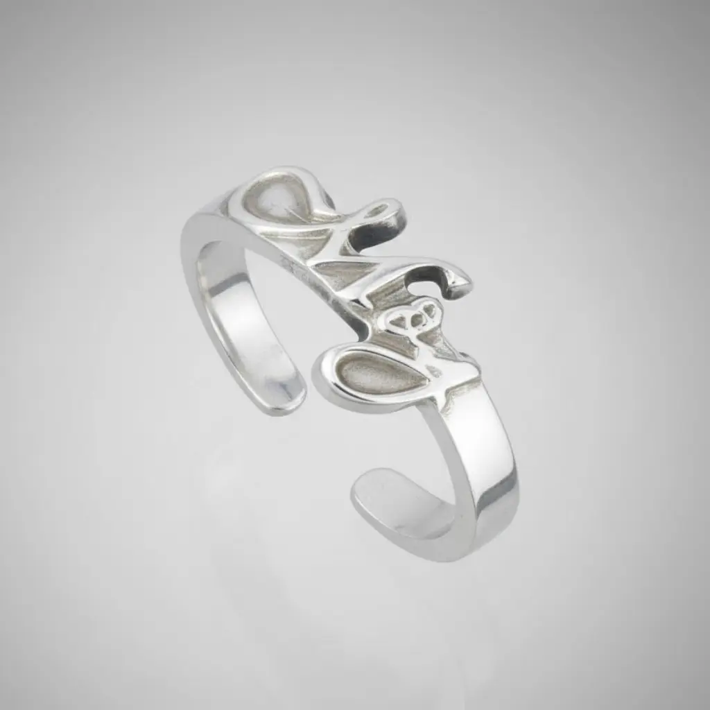 Anillo con grabado 3D plata 9.25