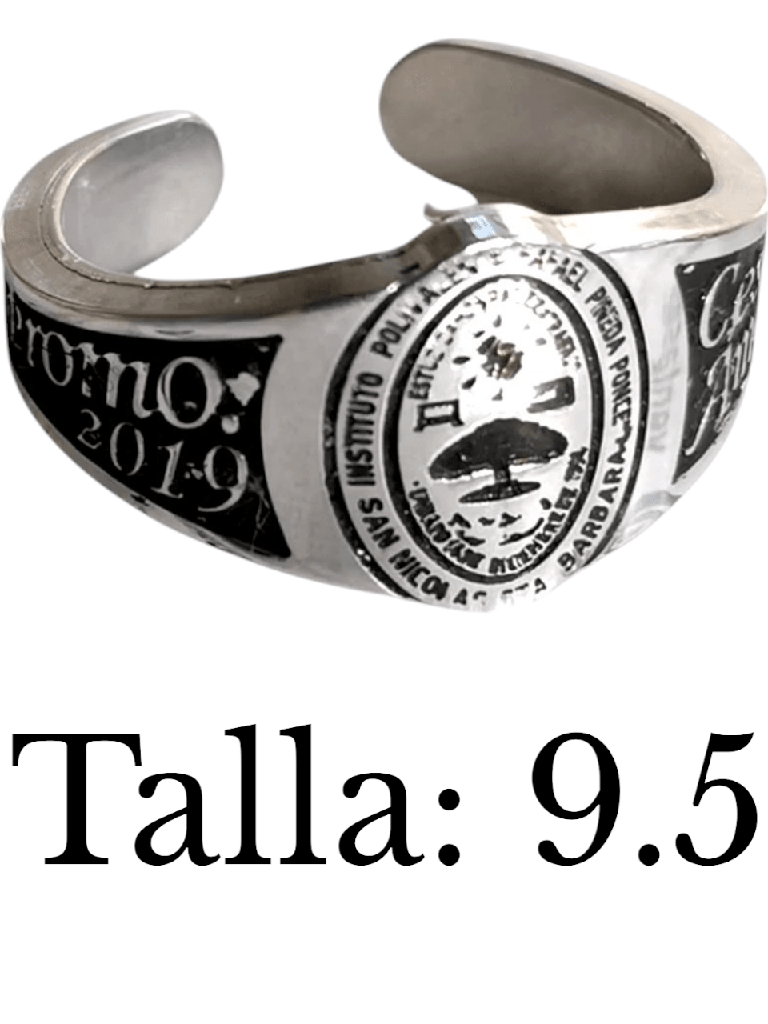 Anillo Graduación De Plata 9.25