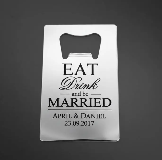 [G-TJAX-003PT-01] Tarjeta Estilo Destapador mate ac. Inox. 2mm grosor plateado (Plateado)