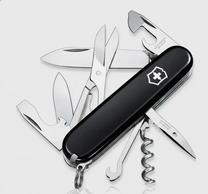 [G-NJAX-001NG] Navaja Victorinox climber black - 1.3703.3 Personalizado