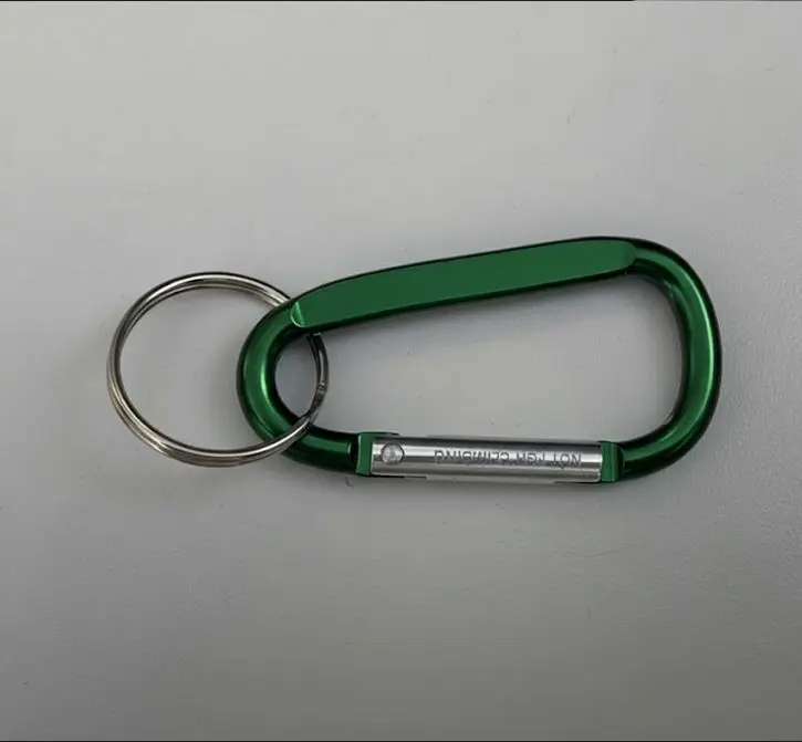 Llavero Carabinero de aluminio color variados mediano 60mm c/aro keychain 25mm personalizados
