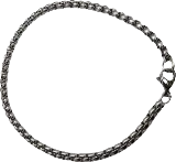 Pulsera dama aros (tipo new-europea c/semi-esferas) 3.5mm para charms c/cierre langosta Personalizada con Charms