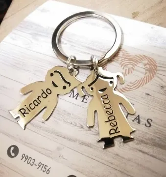 Llavero dijes Niños Alum-inox 30mm