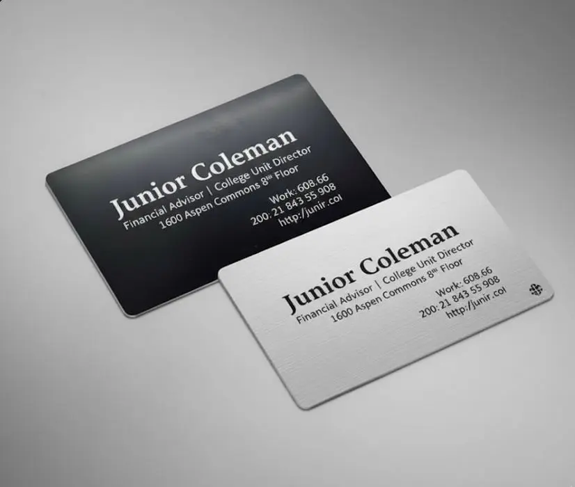 Tarjeta Estilo business de aluminio anodizado