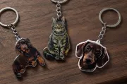 Llavero acrilico relieve personalizado con fotografía e impresión UV a color