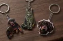 Llavero acrilico relieve personalizado con fotografía e impresión UV a color