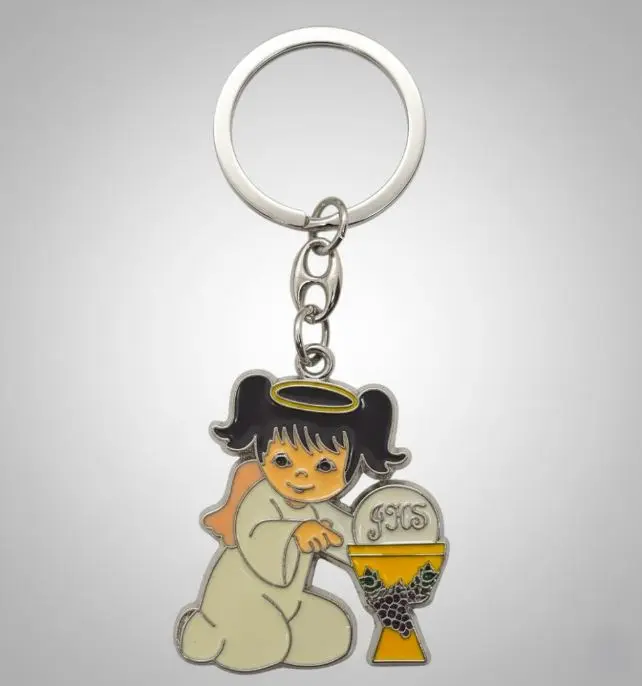 Llavero Para Primera Comunion Niña de metal base 