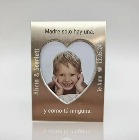 Retratera magnética pequeña rectangular marcos-internos varios rectangular Aluminio dorado 65mm 